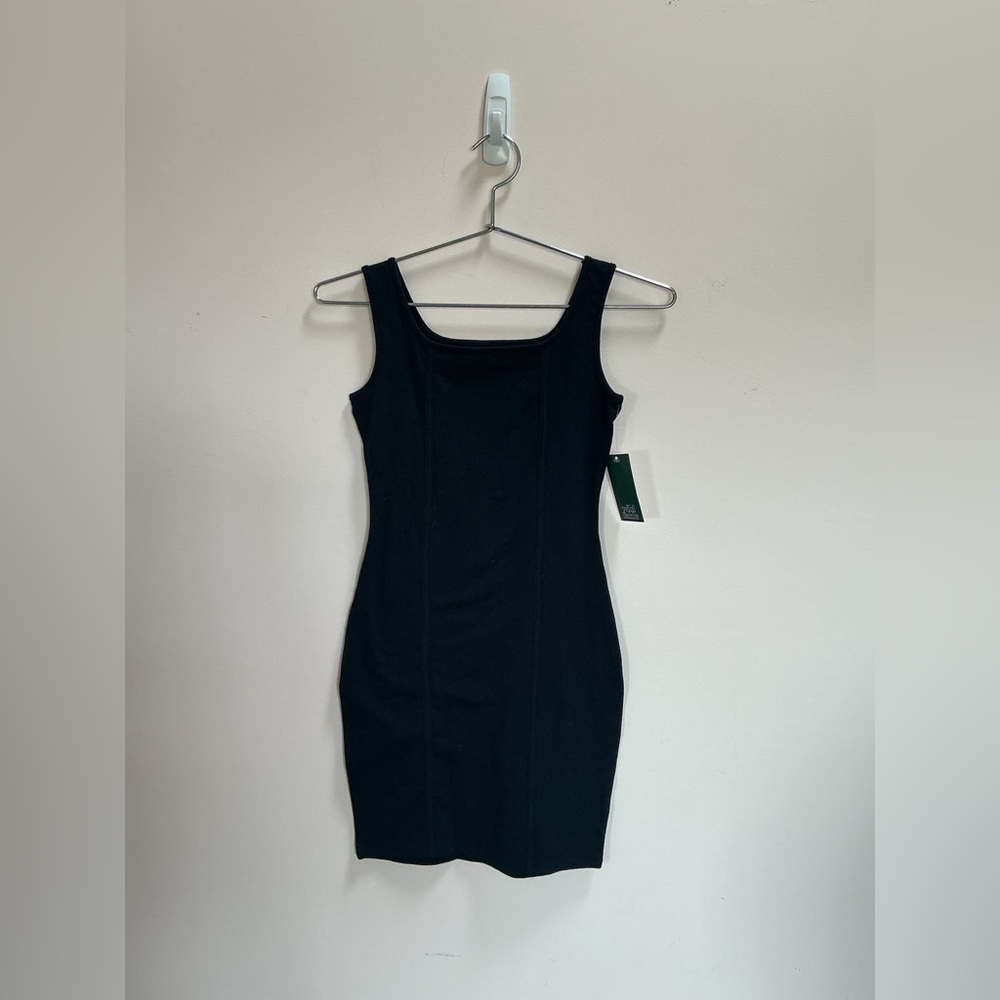 NWT Black Cotton Dress LBD Size XS